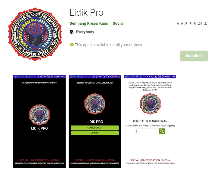 Download Aplikasi Lidik Pro 2021